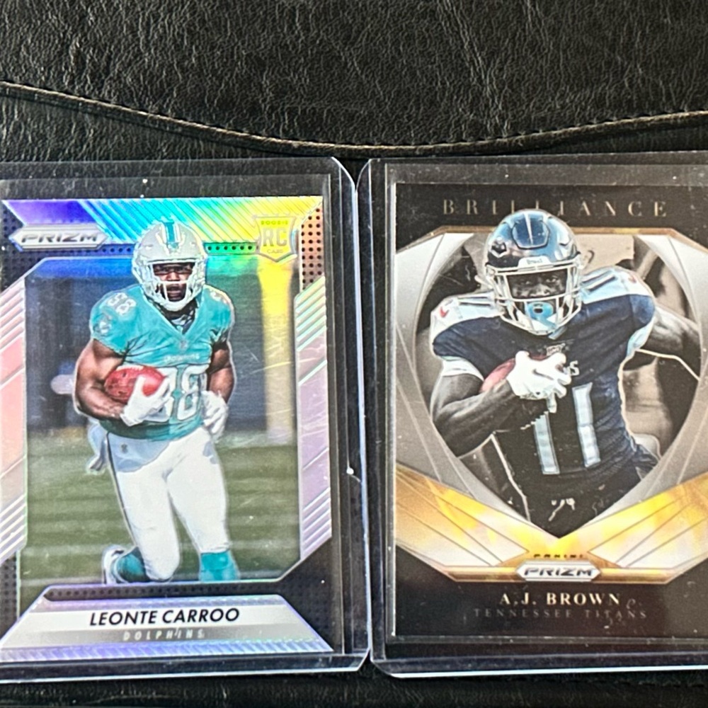 AJ Brown & Leonte Carroo NFL Football Trading Card Lot